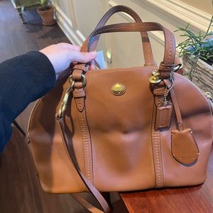 NWT leather coach bag. Never used.